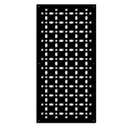 BISCUIT - Pannello in PVC traforato - Parasole Misura: 73x148 cm, Colore: nero