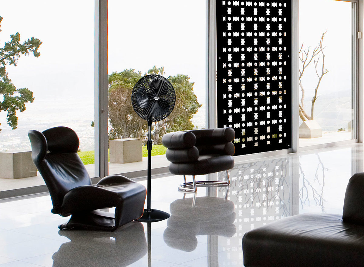 BISCUIT - Pannello in PVC traforato - Parasole Misura: 47x94 cm, Colore: nero