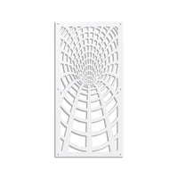BLACK HOLE - Pannello in PVC traforato - Parasole Misura: 98x198 cm, Colore: bianco
