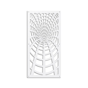 BLACK HOLE - Pannello in PVC traforato - Parasole Misura: 98x198 cm, Colore: bianco