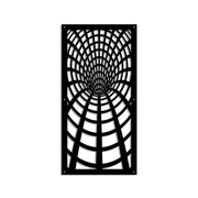 BLACK HOLE - Pannello in PVC traforato - Parasole Colore: nero, Misura: 47x94 cm