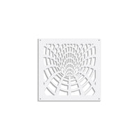 BLACK HOLE - Pannello in PVC traforato - Parasole Misura: 73x73 cm, Colore: bianco