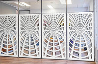 BLACK HOLE - Pannello in PVC traforato - Parasole Colore: bianco, Misura: 50x150 cm
