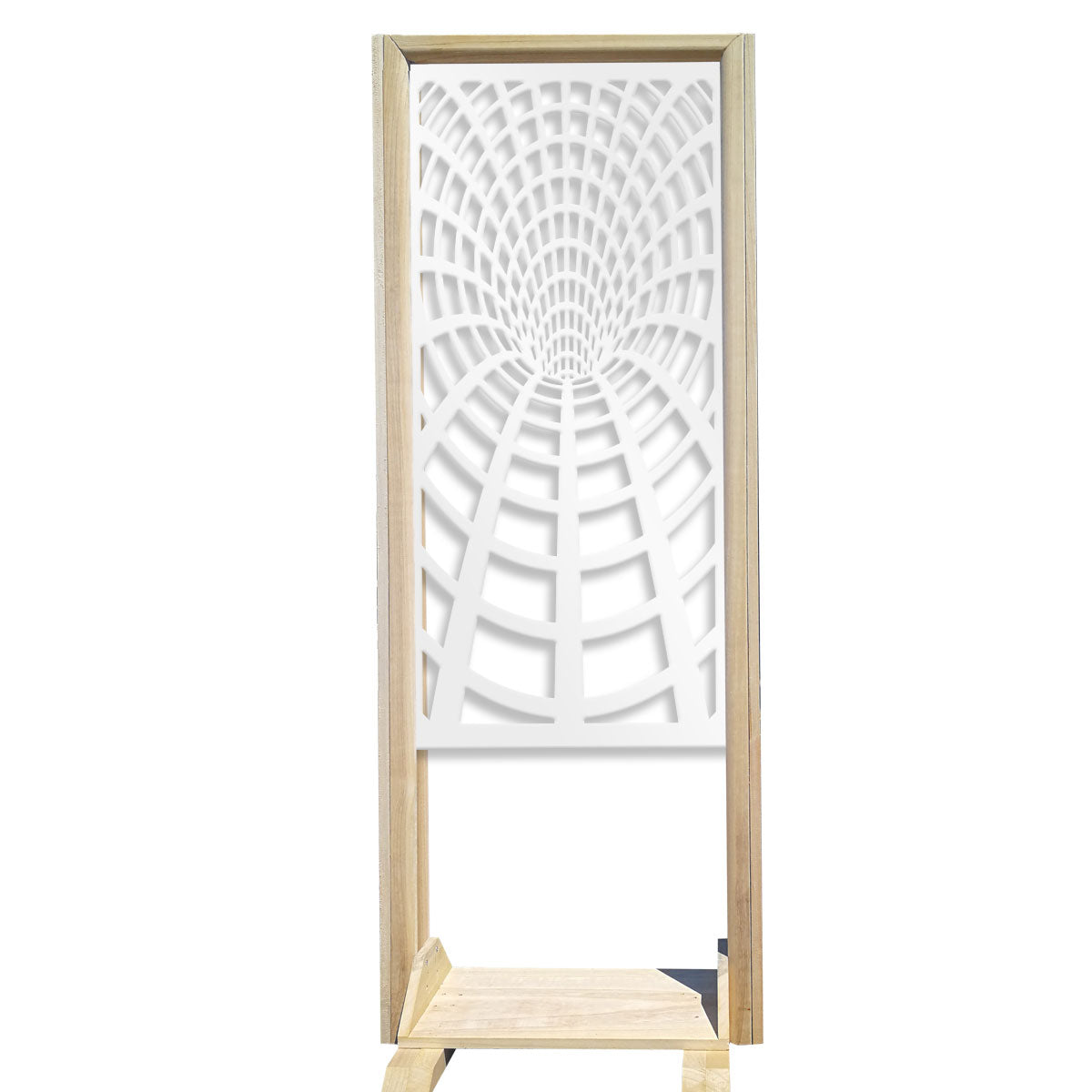 BLACK HOLE - Separè - Paravento modulabile - 70x190cm - in Legno e PVC Colore: bianco