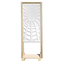 BLACK HOLE - Separè - Paravento modulabile - 70x190cm - in Legno e PVC Colore: bianco