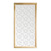 BLEE - Moduli Decorativi in Legno e PVC bianco / 98x98 cm