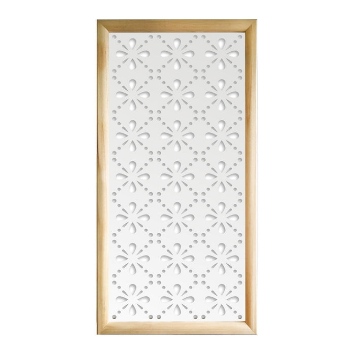BLEE - Moduli Decorativi in Legno e PVC bianco / 98x98 cm