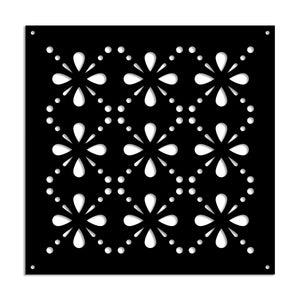 BLEE - Pannello in PVC traforato - Parasole Misura: 48x48 cm, Colore: nero