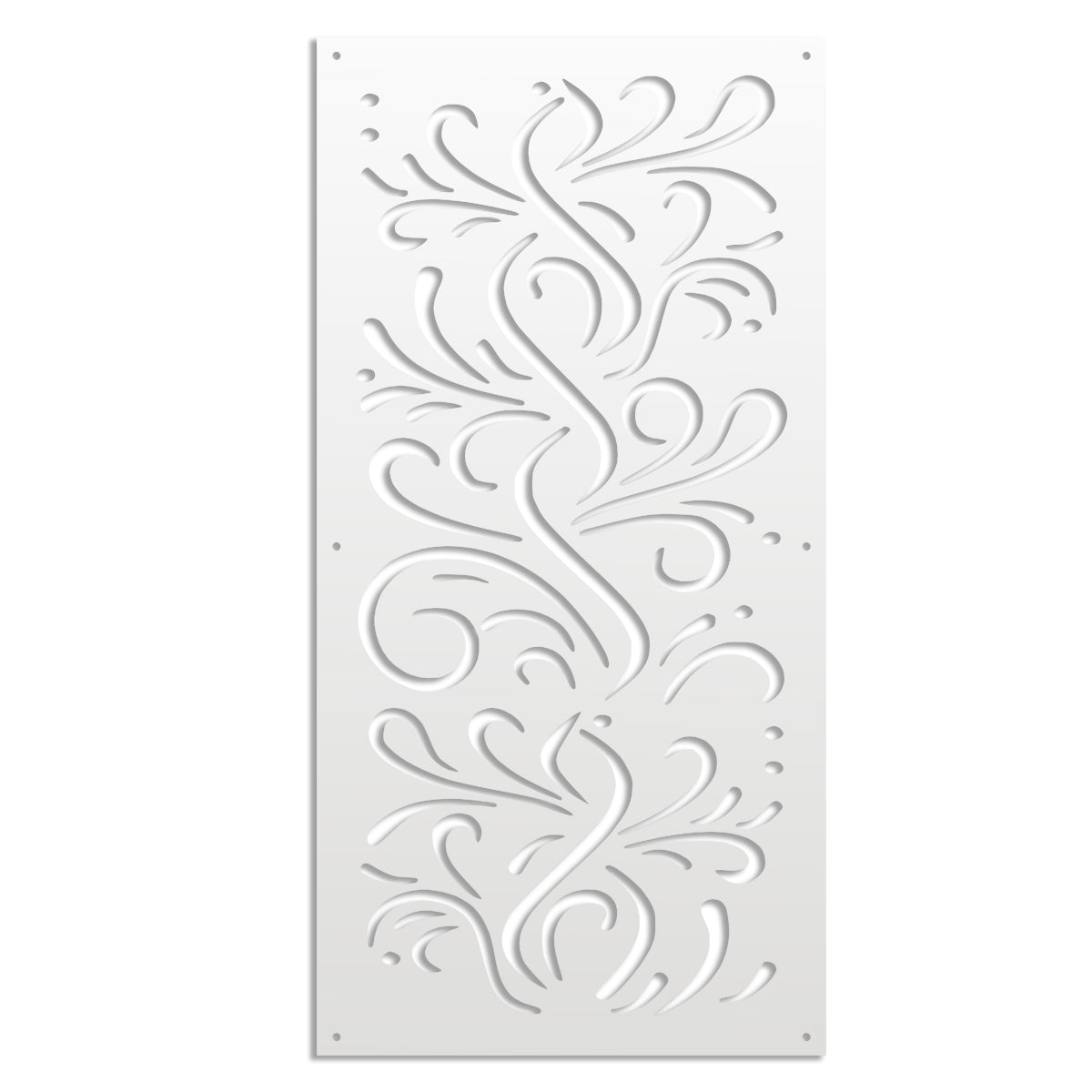 BLOW - Pannello in PVC traforato - Parasole Misura: 98x198 cm, Colore: bianco