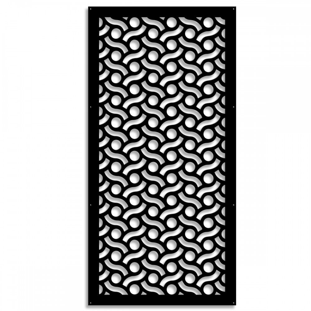 BODIES - Pannello in PVC traforato - Parasole Misura: 73x148 cm, Colore: nero