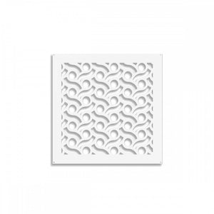 BODIES - Pannello in PVC traforato - Parasole Colore: bianco, Misura: 98x98 cm