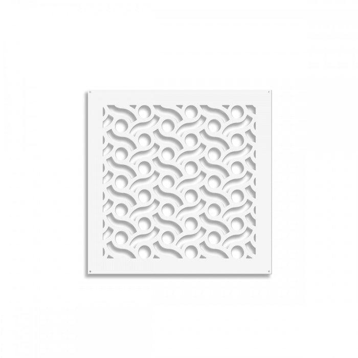 BODIES - Pannello in PVC traforato - Parasole Colore: bianco, Misura: 98x98 cm