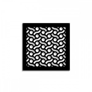 BODIES - Pannello in PVC traforato - Parasole Misura: 98x98 cm, Colore: nero