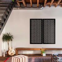 BODIES - Pannello in PVC traforato - Parasole Misura: 98x198 cm, Colore: nero