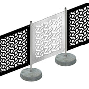 BODIES - Pannello in PVC traforato - Parasole Misura: 48x48 cm, Colore: nero