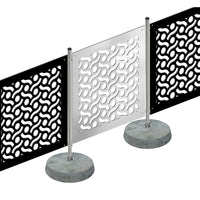BODIES - Pannello in PVC traforato - Parasole Colore: bianco, Misura: 48x48 cm