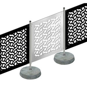 BODIES - Pannello in PVC traforato - Parasole Colore: bianco, Misura: 48x48 cm
