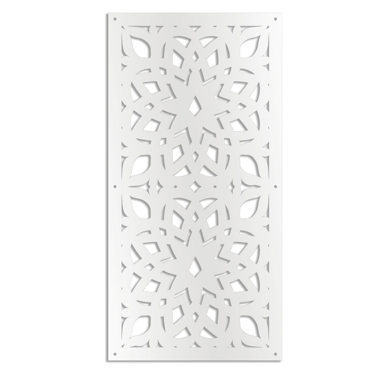 BOLERO - Pannello in PVC traforato - Parasole Colore: bianco, Misura: 47x94 cm