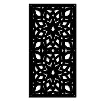 BOLERO - Pannello in PVC traforato - Parasole Misura: 98x198 cm, Colore: nero