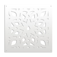 BOLERO - Pannello in PVC traforato - Parasole Colore: bianco, Misura: 48x48 cm