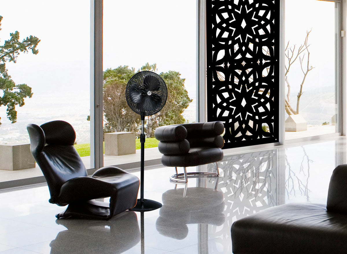 BOLERO - Pannello in PVC traforato - Parasole Misura: 50x150 cm, Colore: nero