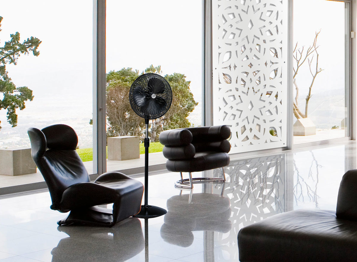 BOLERO - Pannello in PVC traforato - Parasole Colore: bianco, Misura: 47x94 cm