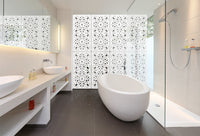 BOLERO - Pannello in PVC traforato - Parasole Colore: bianco, Misura: 73x148 cm