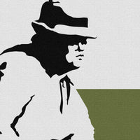 BOMB MIDDLE ENGLAND - BANKSY -Stampa su Tela montata su telaio in legno Misura: 140x50 cm