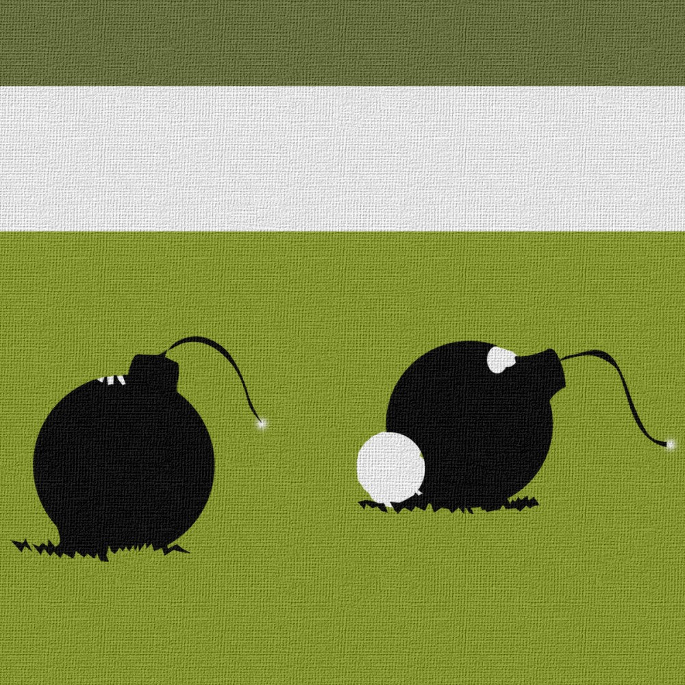 BOMB MIDDLE ENGLAND - BANKSY -Stampa su Tela montata su telaio in legno Misura: 140x50 cm