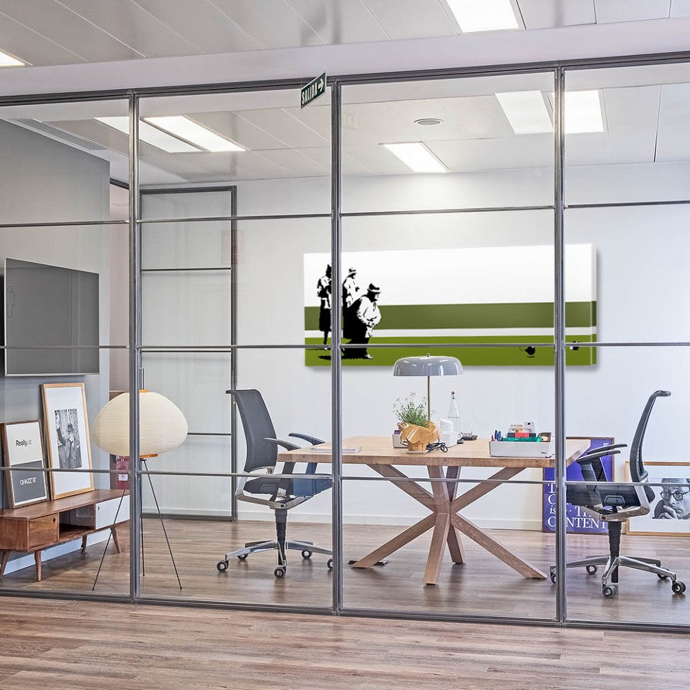 BOMB MIDDLE ENGLAND - BANKSY -Stampa su Tela montata su telaio in legno Misura: 140x50 cm