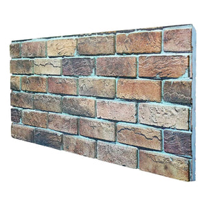 BORGO ITALIANO pannello finto mattone In EPS Resinato ruvido Misura 100x50 Cm Spessore 2 Cm