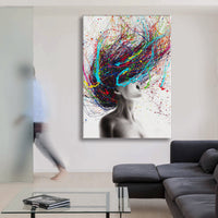 Brainstorm -  Quadro Canvas Contemporaneo su telaio in legno Misura: 100x140 cm