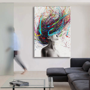 Brainstorm -  Quadro Canvas Contemporaneo su telaio in legno Misura: 100x140 cm