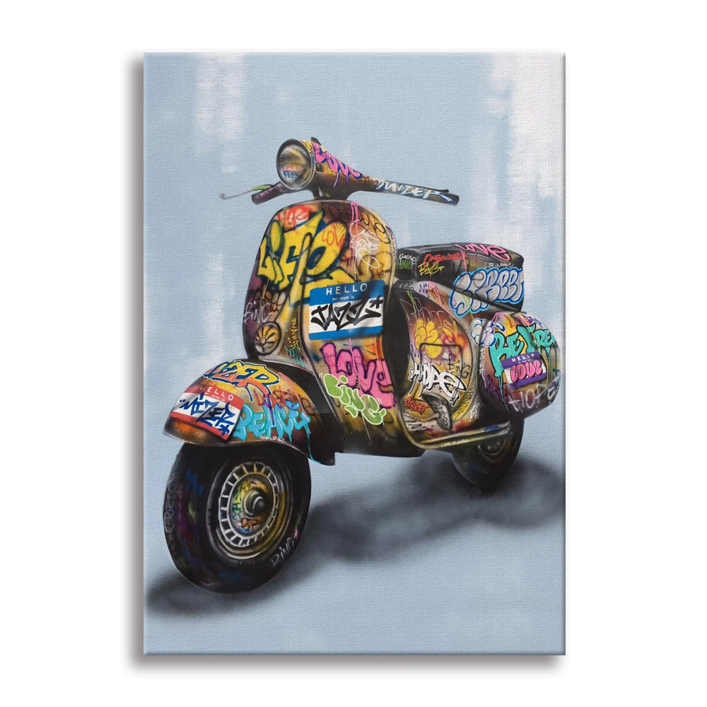 Bruno -  Quadro Canvas Contemporaneo su telaio in legno Misura: 70x100 cm