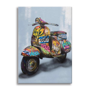 Bruno -  Quadro Canvas Contemporaneo su telaio in legno Misura: 70x100 cm