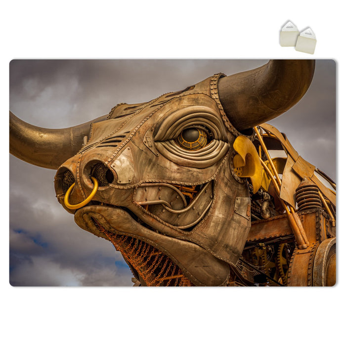 BULL ROBOT - POSTER in PVC da 3mm Misura: 70x100 cm