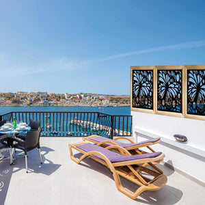 BUTTERFLY - Moduli Decorativi in Legno e PVC Misura: 98x98 cm, Colore: nero