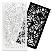 BUTTERFLY - Pannello in PVC traforato - Parasole Colore: nero, Misura: 73x148 cm