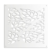 BUTTERLEAF - Pannello in PVC traforato - Parasole Misura: 98x98 cm, Colore: bianco