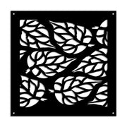 BUTTERLEAF - Pannello in PVC traforato - Parasole Misura: 48x48 cm, Colore: nero