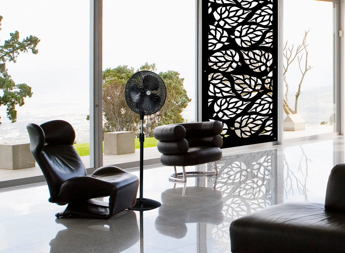BUTTERLEAF - Pannello in PVC traforato - Parasole Misura: 47x94 cm, Colore: nero