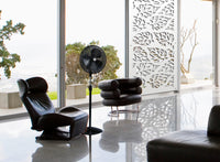 BUTTERLEAF - Pannello in PVC traforato - Parasole Misura: 98x198 cm, Colore: bianco