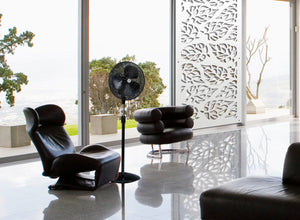 BUTTERLEAF - Pannello in PVC traforato - Parasole Misura: 98x198 cm, Colore: bianco