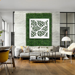 BUTTERLEAF - Pannello in PVC traforato - Parasole Misura: 98x98 cm, Colore: bianco