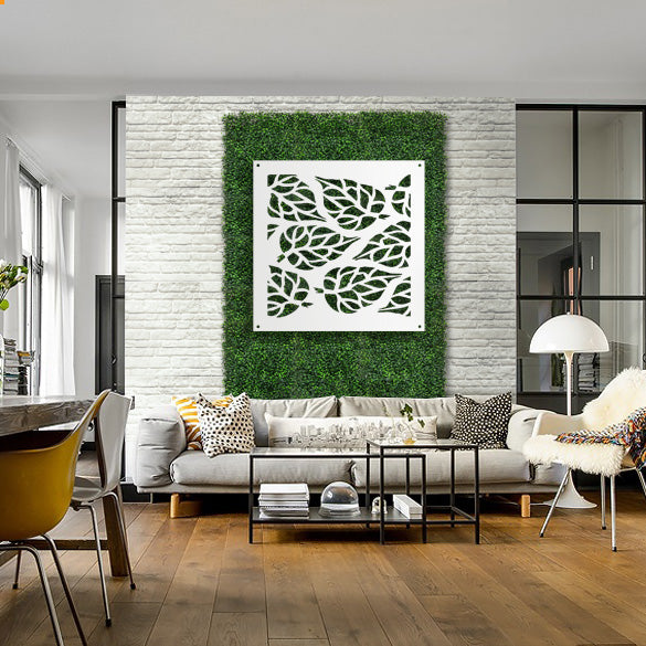 BUTTERLEAF - Pannello in PVC traforato - Parasole Misura: 98x98 cm, Colore: bianco