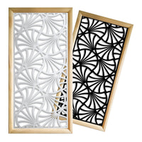 CAMPANE - Moduli Decorativi in Legno e PVC Colore: bianco, Misura: 73x148 cm