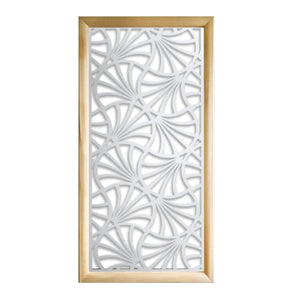 CAMPANE - Moduli Decorativi in Legno e PVC Colore: bianco, Misura: 73x148 cm
