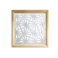 CAMPANE - Moduli Decorativi in Legno e PVC Misura: 48x48 cm, Colore: bianco