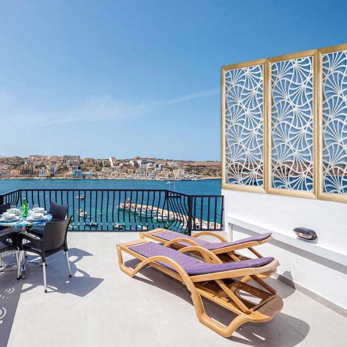 CAMPANE - Moduli Decorativi in Legno e PVC Colore: bianco, Misura: 73x148 cm