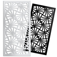 CAMPANE - Pannello in PVC traforato - Parasole Misura: 47x94 cm, Colore: bianco